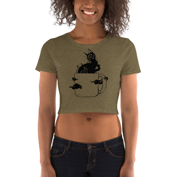 Black Cat, Women’s Crop Top