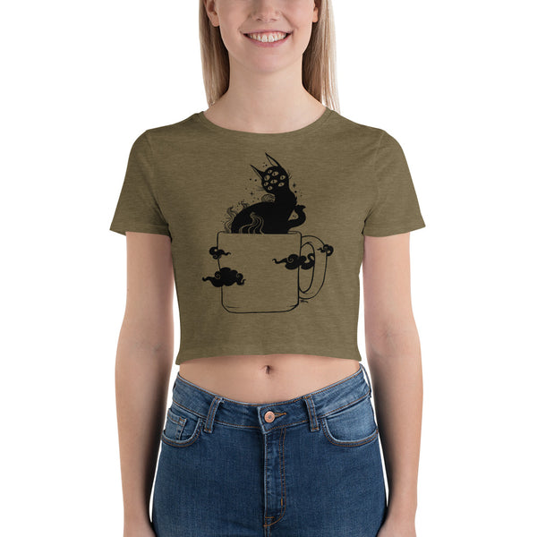 Black Cat, Women’s Crop Top