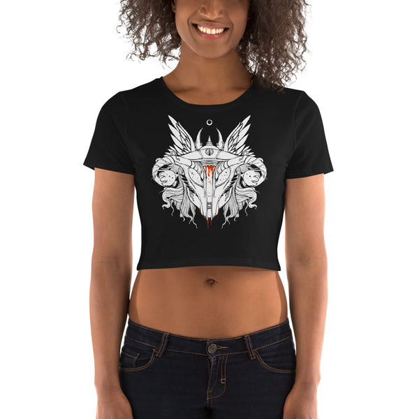 Uterus Helmet, Women’s Crop Top