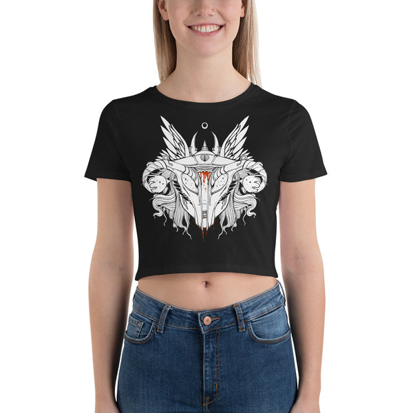 Uterus Helmet, Women’s Crop Top