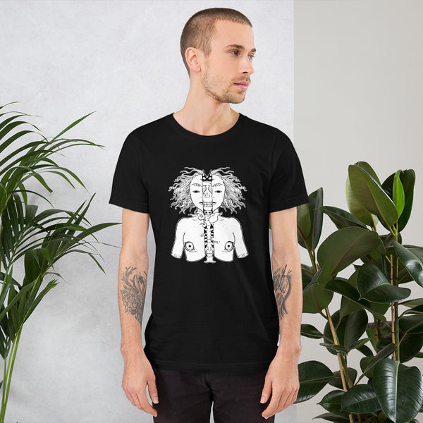 Skeleton Girl, Unisex T-Shirt, Black