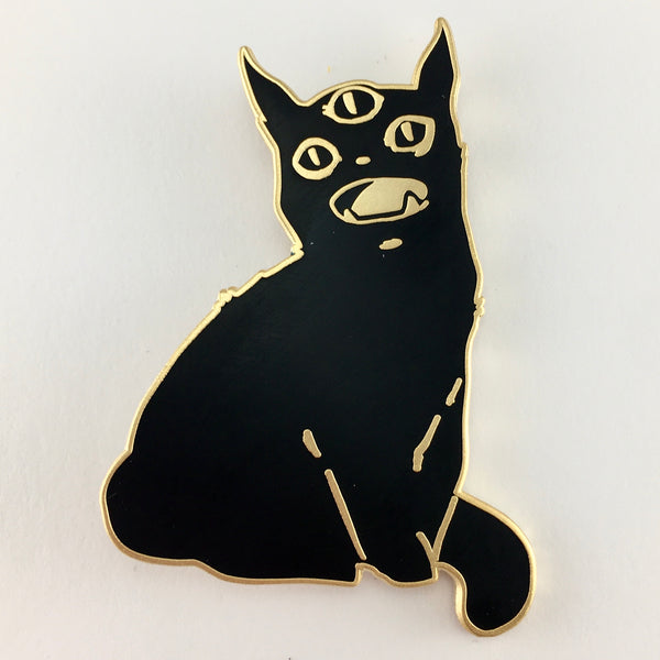 Third Eye Black Cat, Enamel Pin