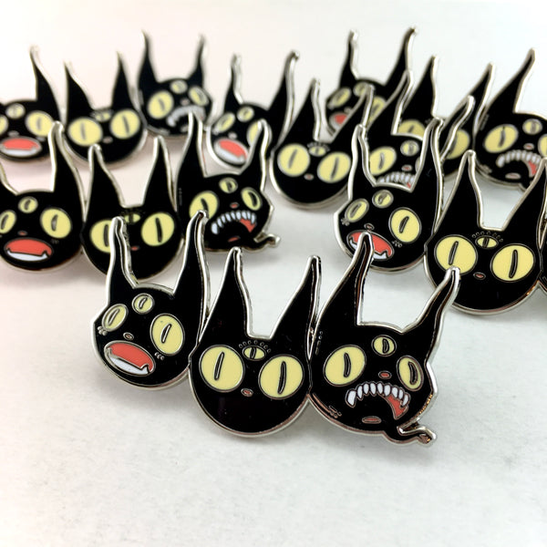 Three Black Cats, Enamel Pin