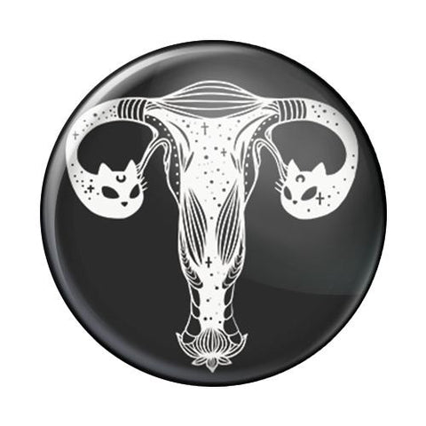 cat head uterus pin back button