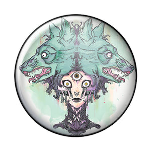 Wolf Woman, 1-Inch Pin Button