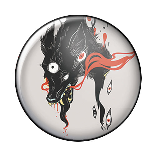 Wolf, 1-Inch Pin Button