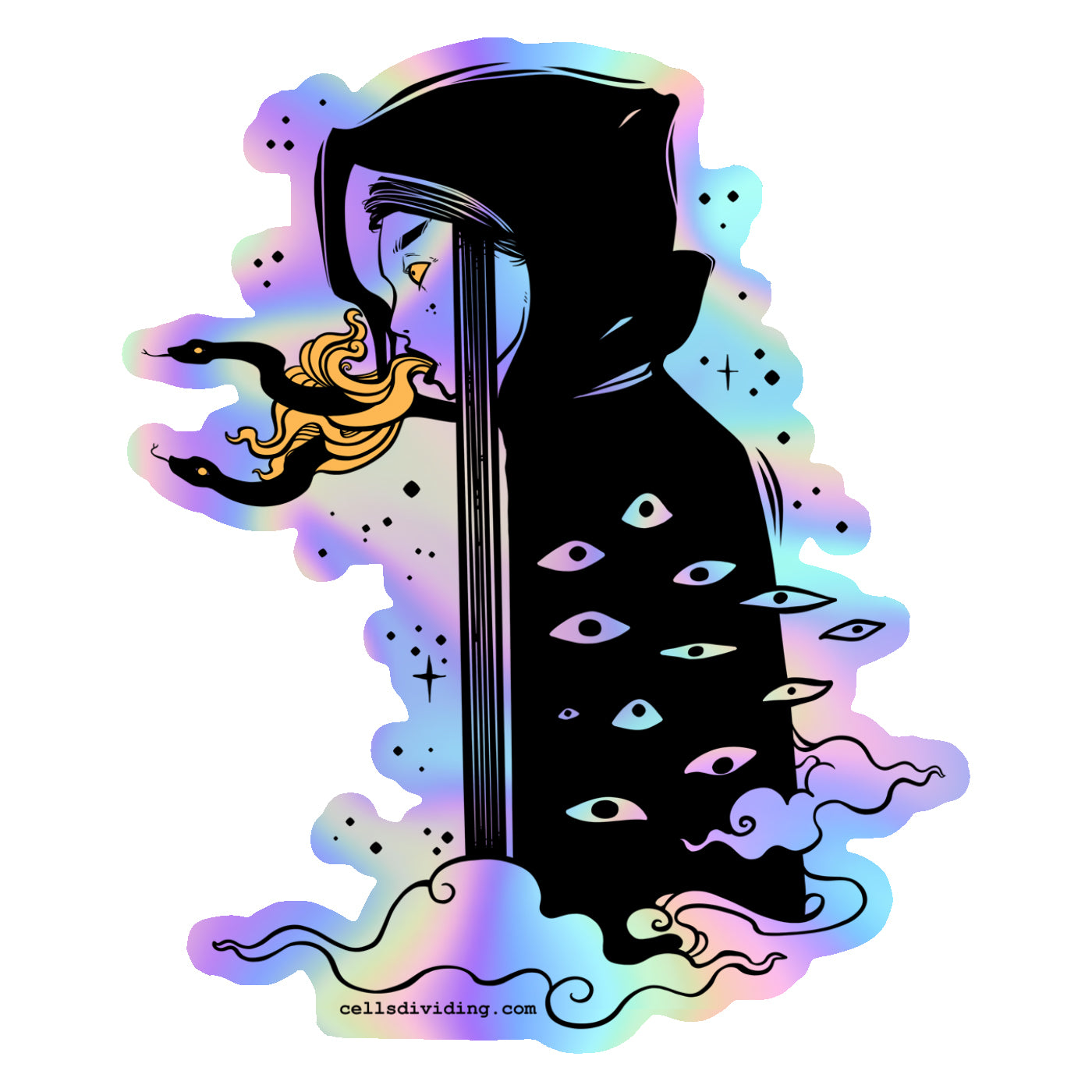 Witch, Holographic Sticker