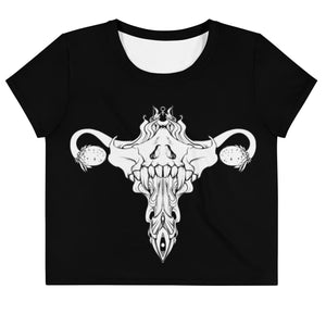 Death Metal Uterus, Sublimation Crop Top