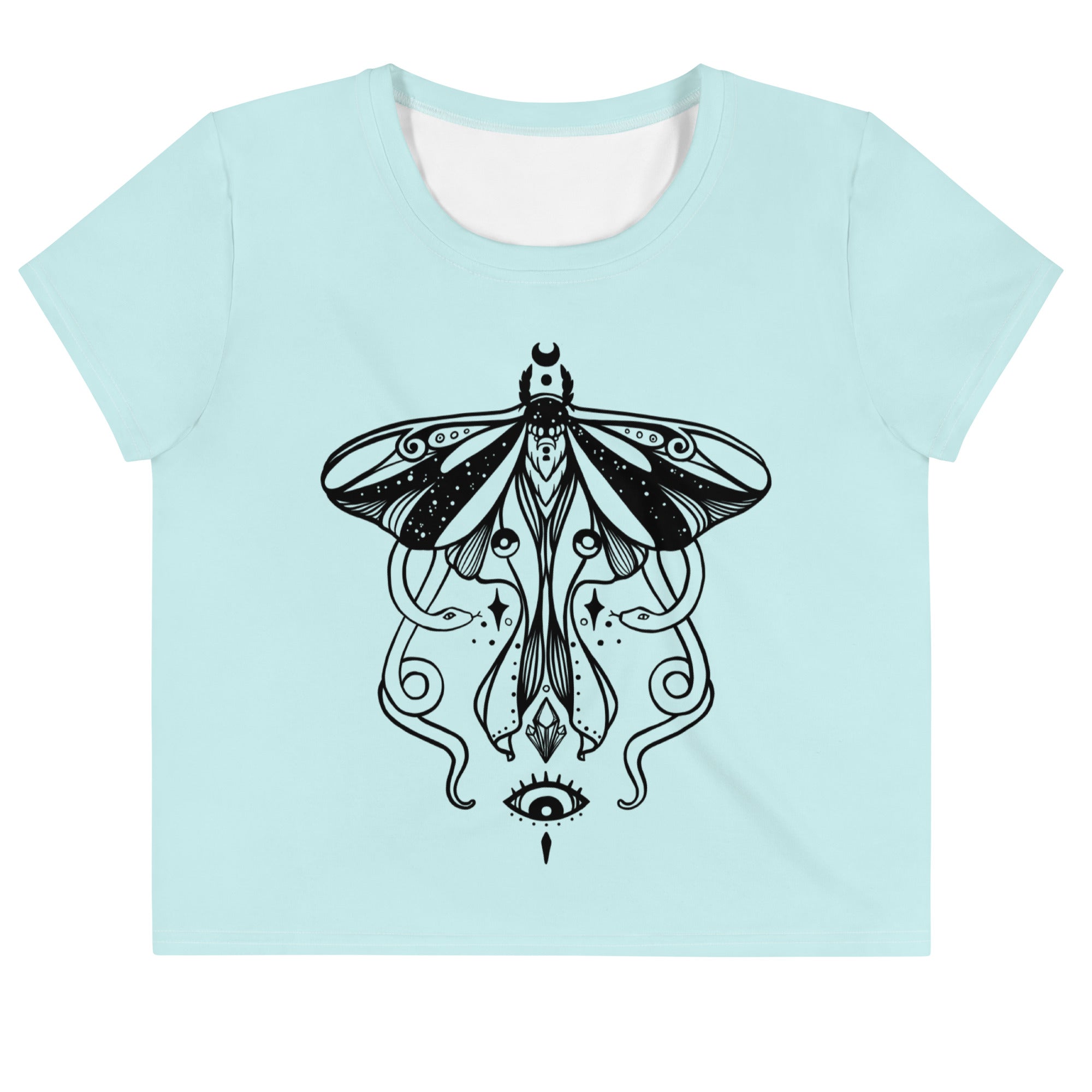 Luna Moth Magic, Sublimation Crop Top