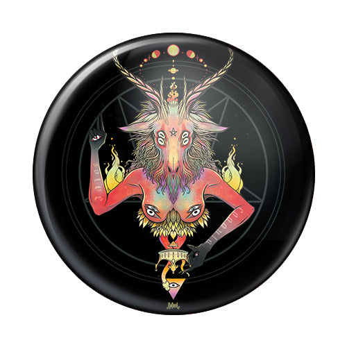 Baphomet Button, Gothic Accessories