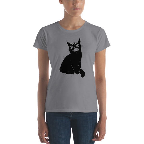 Hungry Cat, Ladies T-Shirt