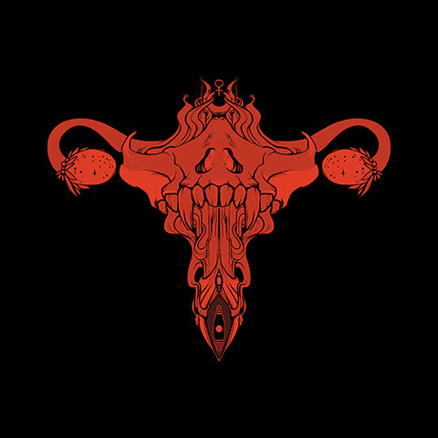 Death Metal Uterus, Matte Art Print Poster