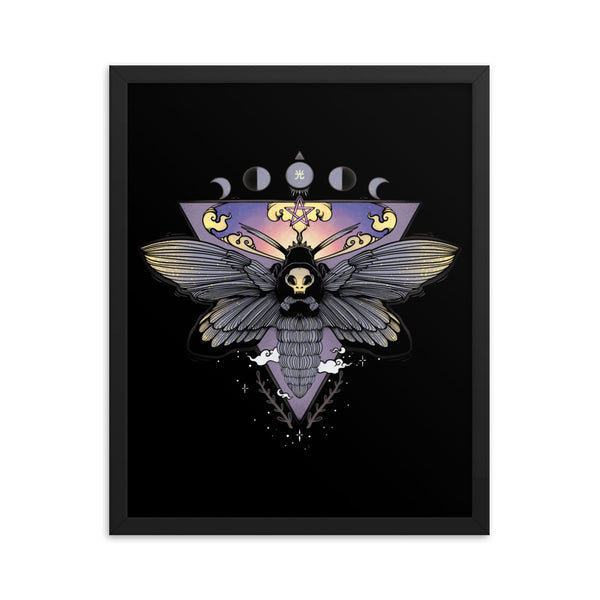 Death Head Moth, Framed Art Print