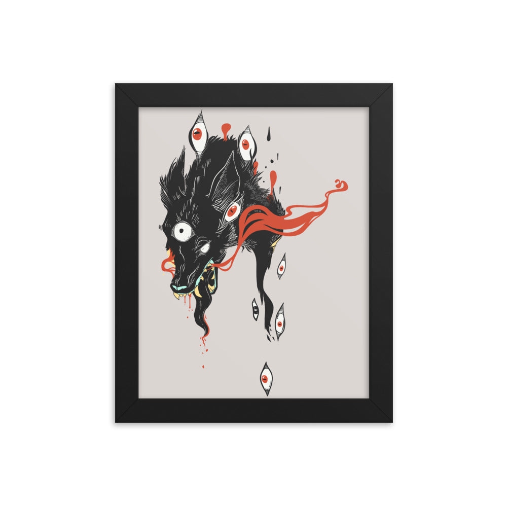 Wolf, Framed Art Print