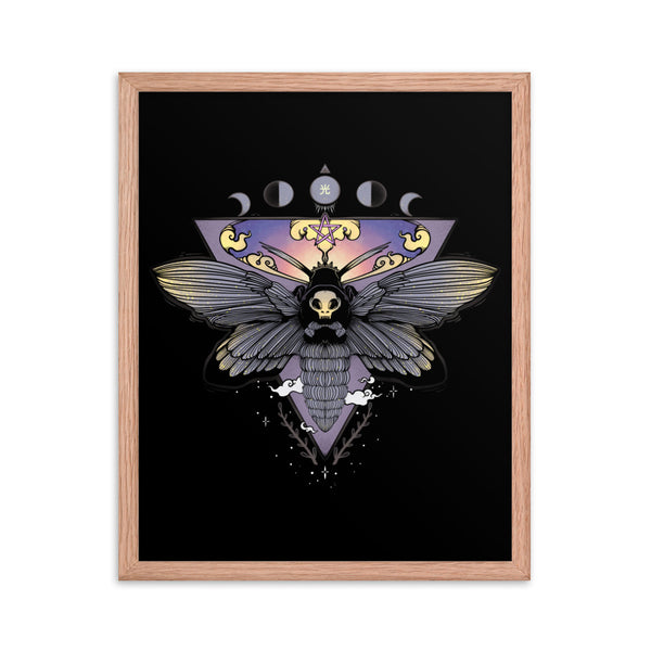 Death Head Moth, Framed Art Print