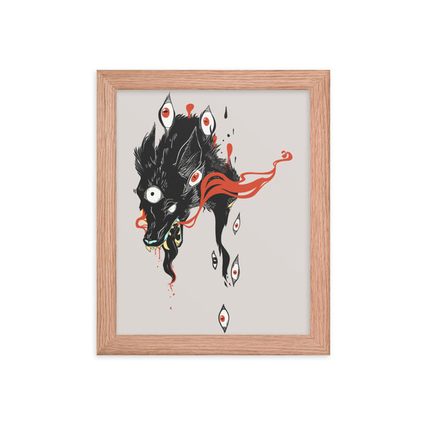 Wolf, Framed Art Print