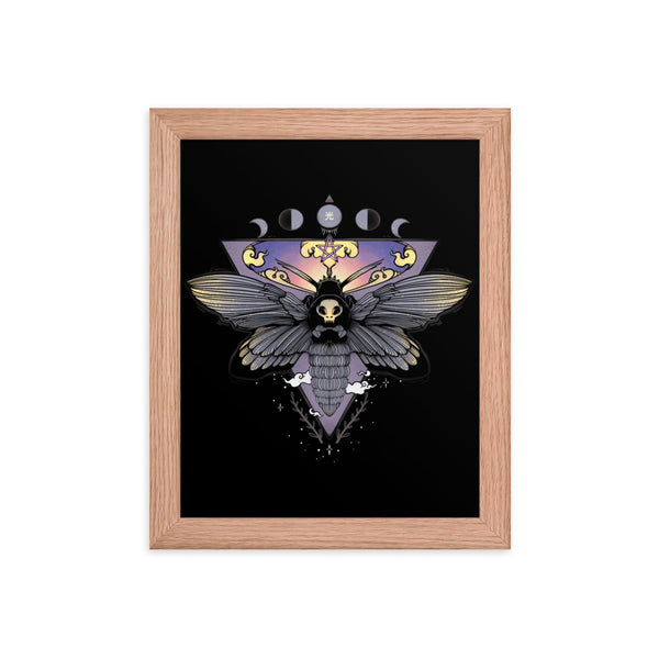 Death Head Moth, Framed Art Print