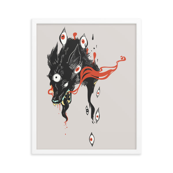 Wolf, Framed Art Print