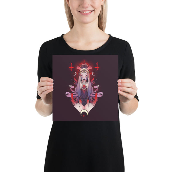 Purple Witch, Matte Art Print Poster