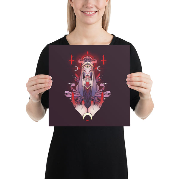 Purple Witch, Matte Art Print Poster