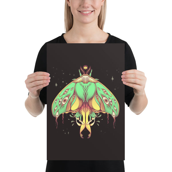 Luna Moth, Matte Art Print Poster