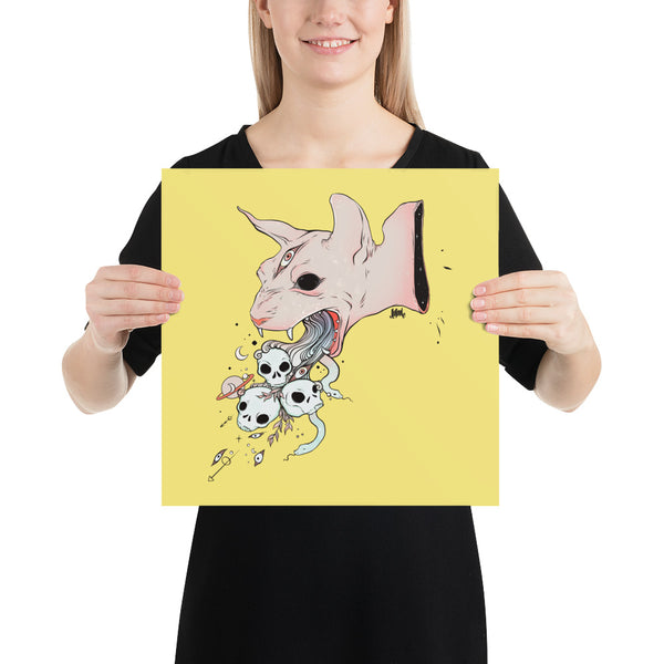 Sphynx Cat, Matte Art Print Poster