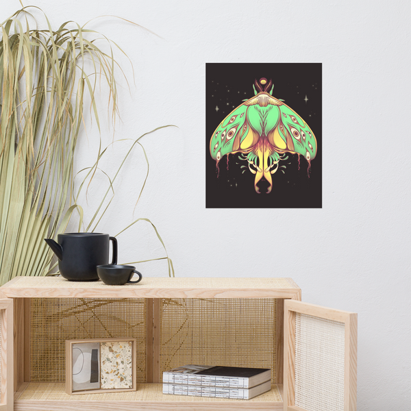 Luna Moth, Matte Art Print Poster