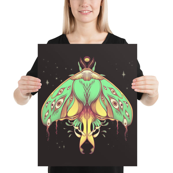 Luna Moth, Matte Art Print Poster