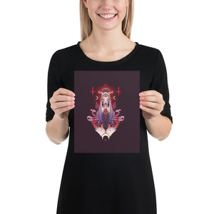 Purple Witch, Matte Art Print Poster