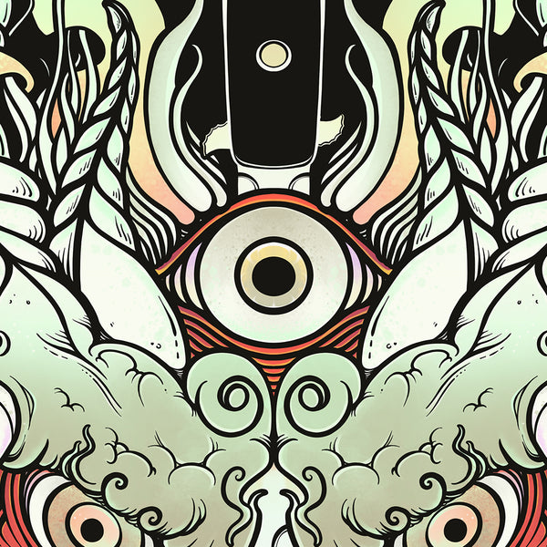 Oni Demon Face, Matte Art Print Poster