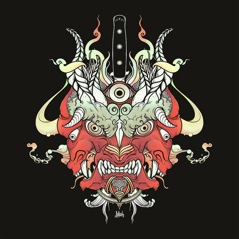 Oni Demon Face, Matte Art Print Poster