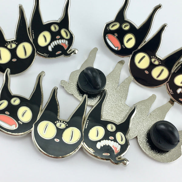 Three Black Cats, Enamel Pin