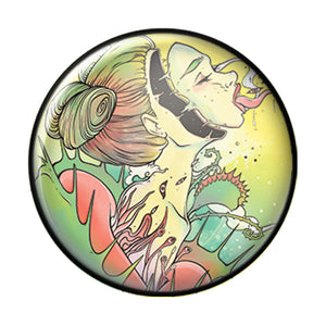 Venus Fly Trap Girl, 1-Inch Pin Button