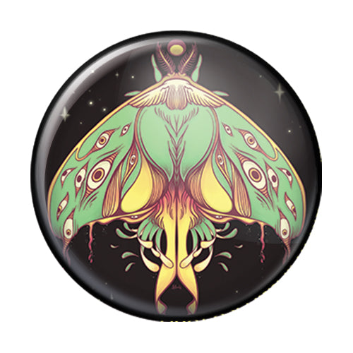 Luna Moth, 1-Inch Pin Button
