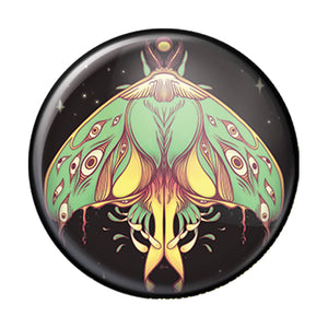 Luna Moth, 1-Inch Pin Button