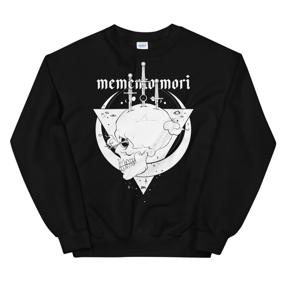 Memento Mori Skull, Unisex Sweatshirt, Black