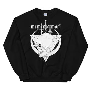 Memento Mori Skull, Unisex Sweatshirt, Black