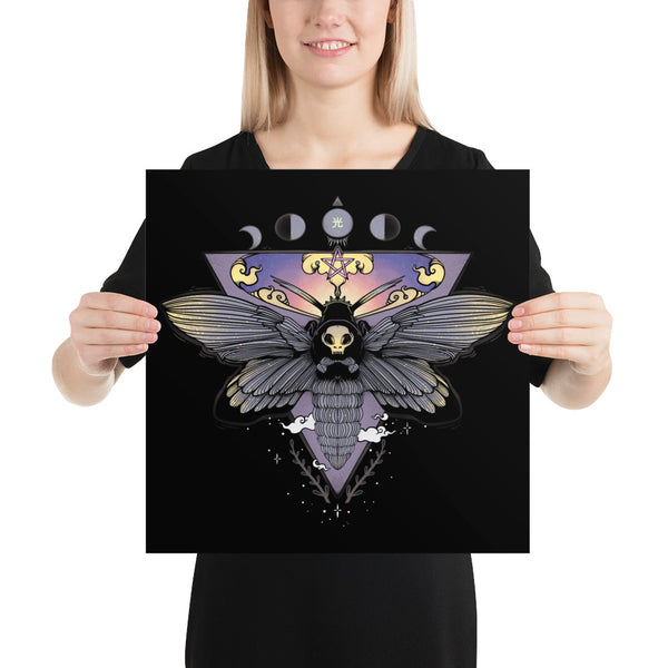 Death Head Moth, Matte Art Print Poster