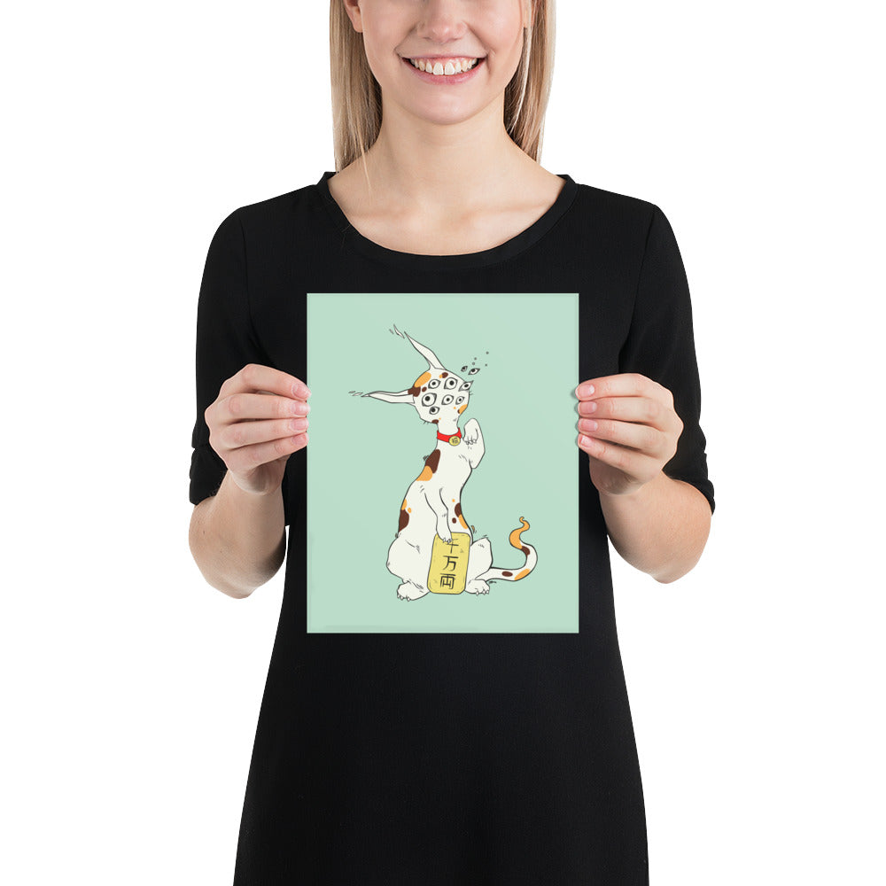 Maneki Neko, Matte Art Print Poster