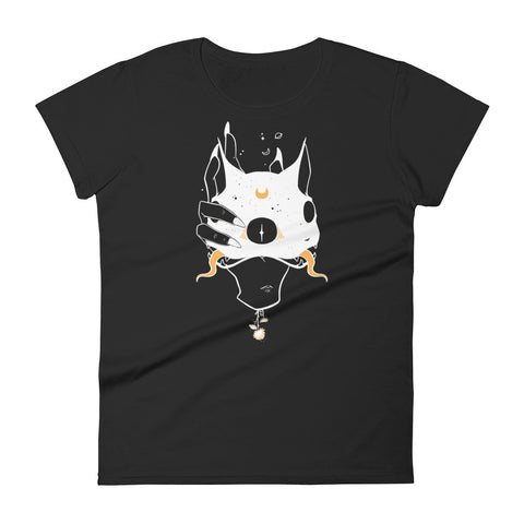 Two Headed Cat, Ladies T-Shirt