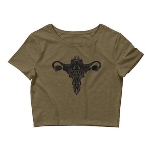 Death Metal Uterus, Women’s Crop Top