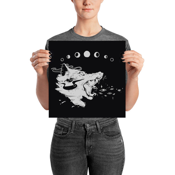 Magic Wolf Matte Art Print Poster