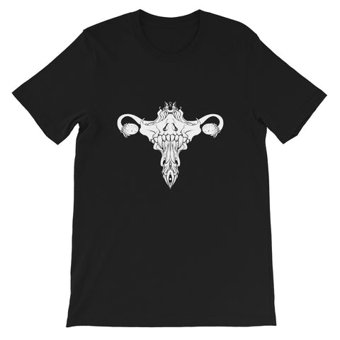 Death Metal Uterus, Unisex T-Shirt, Black