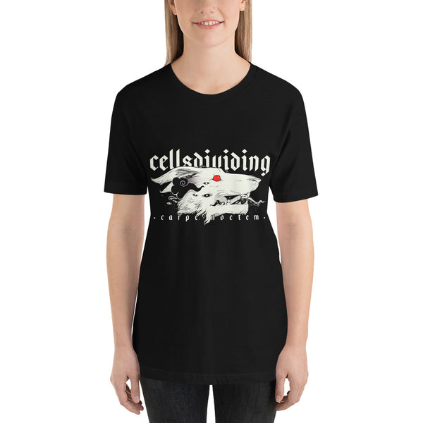 Wolf Carpe Noctem, Unisex T-Shirt, Black