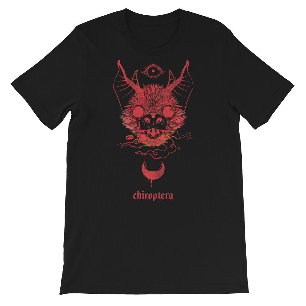 Chiroptera Bat, Unisex T-Shirt, Black