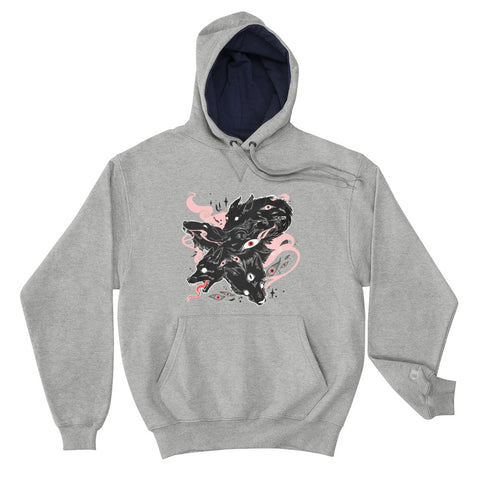 Many Wolves, Hoodie, Gray Light Steel