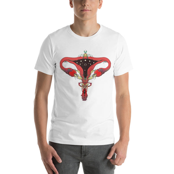 Snake Uterus Lilith, Unisex T-Shirt, White