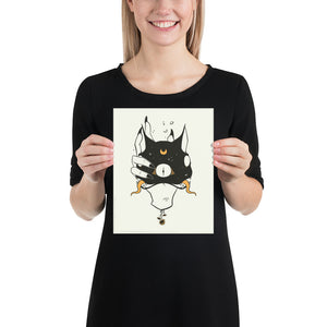 Two Headed Cat, Matte Art Print Poster