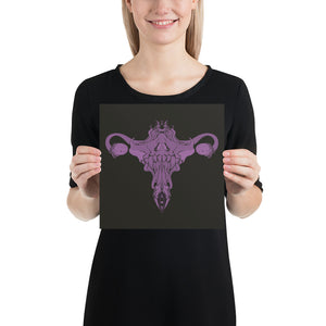 The Death Metal Uterus, Matte Art Print Poster