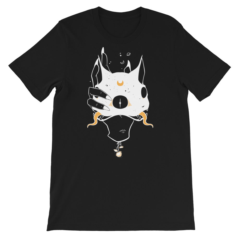 Two Headed Cat, Unisex T-Shirt, Black